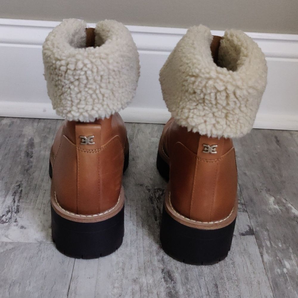 Sam Edelman Sherpa zip leather booties - Picture 4 of 8